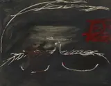 Antoni Tàpies, Ohne Titel (Hommage à Picasso), 1973, Farblithografie auf Velin