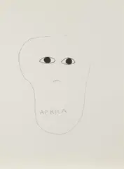 Walter De Maria, Picasso - Africa, 1974, Lithografie auf BFK RIVES FRANCE (Wasserzeichen)