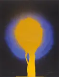 Otto Piene, Elmsfeuer, 1975, Farbserigrafie auf Karton