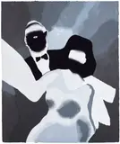 Tomoo Gokita, Dance Party, 2016, Stencilled paper pulp print in colours with pochoir, on handmade paper, the full sheet