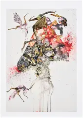 Wangechi Mutu, Howl, 2006, Archival pigment print with screenprint in colours, on wove paper, with full margins