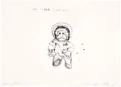 Tracey Emin, Space Monkey, 2009, Polymer-gravure etching, on wove paper, with full margins