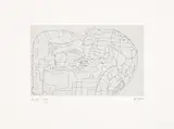 Henry Moore, Elephant Skull: plate XV (C. 128), 1969, Etching, on handmade Rives paper watermarked with the artist's symbol, with full margins