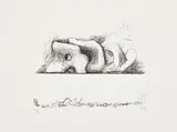 Henry Moore, Large Reclining Figure and Small Motifs (C. 70), 1967, Lithograph, on Barcham Green paper, with full margins
