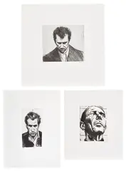 Stephen Conroy, Head Study; Head Study 4; and Head Study 6, 1997; 1999, Three lithographs, on wove paper, with full margins
