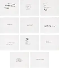 Richard Prince, Black Jokes, 1992, The complete set of 11 etchings with drypoint, photo etching and aquatint, on Somerset Satin paper, with full margins
