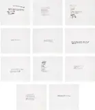 Richard Prince, Black Jokes, 1992, The complete set of 11 etchings with drypoint, photo etching and aquatint, on Somerset Satin paper, with full margins