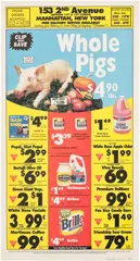 Robert Gober, Untitled (Whole Pigs), 1993-94, Photolithograph in colours, on French Dur-O-Tone paper, folded (as issued), the full sheet