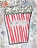 Donald Baechler, Popcorn, 2016, Screenprint in colours, on Somerset satin paper, the full sheet