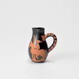 Pablo Picasso, Picador (Bullfighter) (A.R. 162), 1952, Red earthenware turned pitcher, painted in black with paraffin decoration