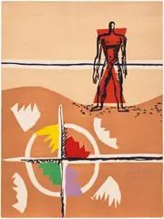 Le Corbusier, Le poème de l'angle droit (The Poem of the Right Angle): print 3, 1955, Lithograph in colours, on Arches paper, the full sheet