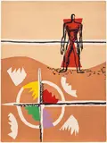 Le Corbusier, Le poème de l'angle droit (The Poem of the Right Angle): print 3, 1955, Lithograph in colours, on Arches paper, the full sheet