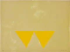 William Scott, First Triangles, from A Poem for Alexander (A. 39), 1972, Screenprint in colours, on wove paper, the full sheet