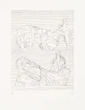 Henry Moore, Two Reclining Figures (Linear) (C. 107), 1969, Etching, on Arches paper, with full margins