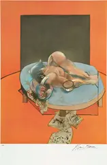 Francis Bacon, Studies of the Human Body (after, Studies of the Human Body: centre panel 1979) (S. 34, T. 10), 1980, Offset lithograph in colours, on Arches paper, with full margins
