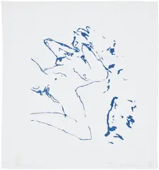 Tracey Emin, The Beginning of Me, 2012, Screenprint in colours on cotton fabric