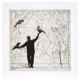 William Kentridge, Bird Catching: one plate, 2006, Drypoint and aquatint, on Hahnemühle paper, with full margins