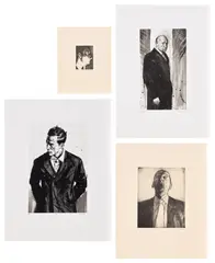 Stephen Conroy, Thief; Figure Study 1; Figure Study 2; and The Man Who Drew Too Much, 1992; 1999; 1999; and 2004, Two etchings and two lithographs, on various papers, with full margins