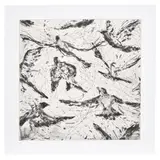 William Kentridge, Bird Catching: one plate, 2006, Drypoint and aquatint, on Hahnemühle paper, with full margins