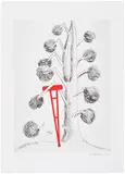 Louise Bourgeois, Untitled, plate 9 from Topiary: The Art of Improving Nature (MoMA 452), 1998, Etching, drypoint and aquatint in colours, on Magnani Incisione paper, with full margins
