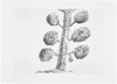 Louise Bourgeois, Untitled, plate 1 from Topiary: The Art of Improving Nature (MoMA 444), 1998, Etching and drypoint, on Magnani Incisione paper, with full margins