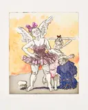 Paula Rego, Fairy Tale II (R. 253), 2008, Etching and aquatint with hand-colouring in watercolour, on Somerset paper, with full margins