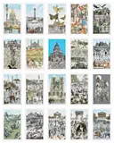 Peter Blake, The Paris Suite, 2010, The complete set of 20 screenprints in colours, on Somerset paper, with full margins, the sheets loose (as issued), with the title page and colophon, all contained in the original red cloth-covered portfolio with printed artist's name and title