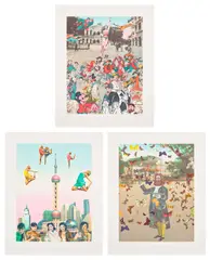 Peter Blake, The Asia Suite, 2013, The complete set of three screenprints in colours, on Somerset paper, with full margins