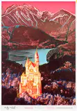 Andy Warhol, Neuschwanstein, 1987, Offset lithographic poster with screenprint in colours, on Varick rag paper, with full margins