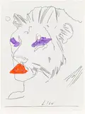 Andy Warhol, Lion, 1975, Offset lithograph in colours, on wove paper, the full sheet