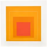 Josef Albers, WLS XII, from White Line Squares Series II (G. 13, D. 172.4), 1966, Lithograph in colours, on Arches Cover paper, with full margins
