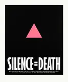 Silence=Death Collective, Silence = Death, 2021, Screenprint and letterpress in colours, on Museum Board, with full margins
