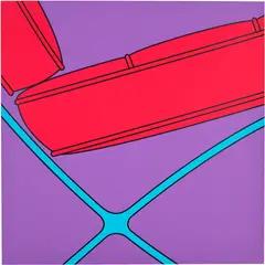 Michael Craig-Martin, Chair, from Fragments (C. 42b), 2015, Screenprint in colours, on Somerset Satin paper, the full sheet