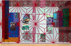Hurvin Anderson, Margaritas, from Welcome Series, 2014, Woodcut and screenprint in colours, on Saunders Waterford paper, the full sheet