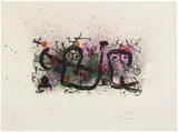 Joan Miró, Ma de proverbis (My Proverb): plate 4 (M. 676, see C. Bks. 139), 1970, Lithograph in colours, on Arches paper, the full sheet