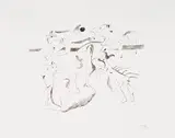 Joan Miró, Daphnis et Chloé (Daphnis and Chloe) (D. 9), 1933, Drypoint, on Arches paper, with full margins