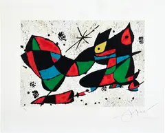 Joan Miró, Obra gráfica (Graphic Work) (M. 1161), 1978, Lithograph in colours, on Guarro paper, with full margins