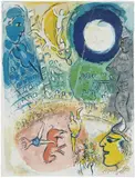 Marc Chagall, Le cirque (The Circus): plate 12 (M. 501, see C. Bks. 68), 1967, Lithograph in colours, on Arches paper, the full sheet
