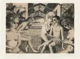 Paul Delvaux, The Lover (J. 50)
