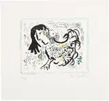 Marc Chagall, Bucolique (Pastoral) (M. 627), 1971, Lithograph in colours, on Arches paper, with full margins