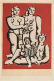 Fernand Léger, The Accordionist's Family, from Album de 10 sérigraphies (Album of 10 Screenprints) (S. E11), 1954-55, Screenprint in colours, on Arches paper, with full margins