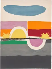 Le Corbusier, Le poème de l'angle droit (The Poem of the Right Angle): print 1, 1955, Lithograph in colours, on Arches paper, the full sheet