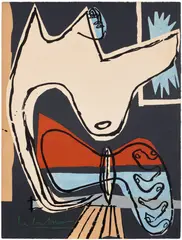 Le Corbusier, Le poème de l'angle droit (The Poem of the Right Angle): print 16, 1955, Lithograph in colours, on Arches paper, the full sheet
