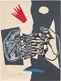 Le Corbusier, Le poème de l'angle droit (The Poem of the Right Angle): print 5, 1955, Lithograph in colours, on Arches paper, the full sheet