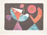 Victor Brauner, La fiancée heliotropique (The Heliotropic Bride), 1955, Lithograph in colours, on BFK Rives paper, with full margins
