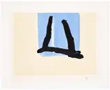 Robert Motherwell, Summer Sign (E. & B. 494), 1990, Carborundum in colours, on Whatman paper, with full margins