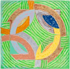 Frank Stella, Polar Co-ordinates IV, from Polar Co-ordinates for Ronnie Peterson (A. 122), 1980, Lithograph, screenprint and letterpress in colours, on Arches Cover paper, the full sheet