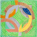 Frank Stella, Polar Co-ordinates IV, from Polar Co-ordinates for Ronnie Peterson (A. 122), 1980, Lithograph, screenprint and letterpress in colours, on Arches Cover paper, the full sheet