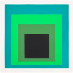 Josef Albers, DR-b (D. 181), 1968, Screenprint in colours, on heavy board, with full margins