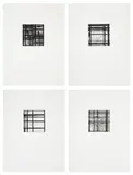 Brice Marden, Tiles (L. 31), 1979, The complete set of four etching and aquatints, on Somerset Satin paper, with full margins